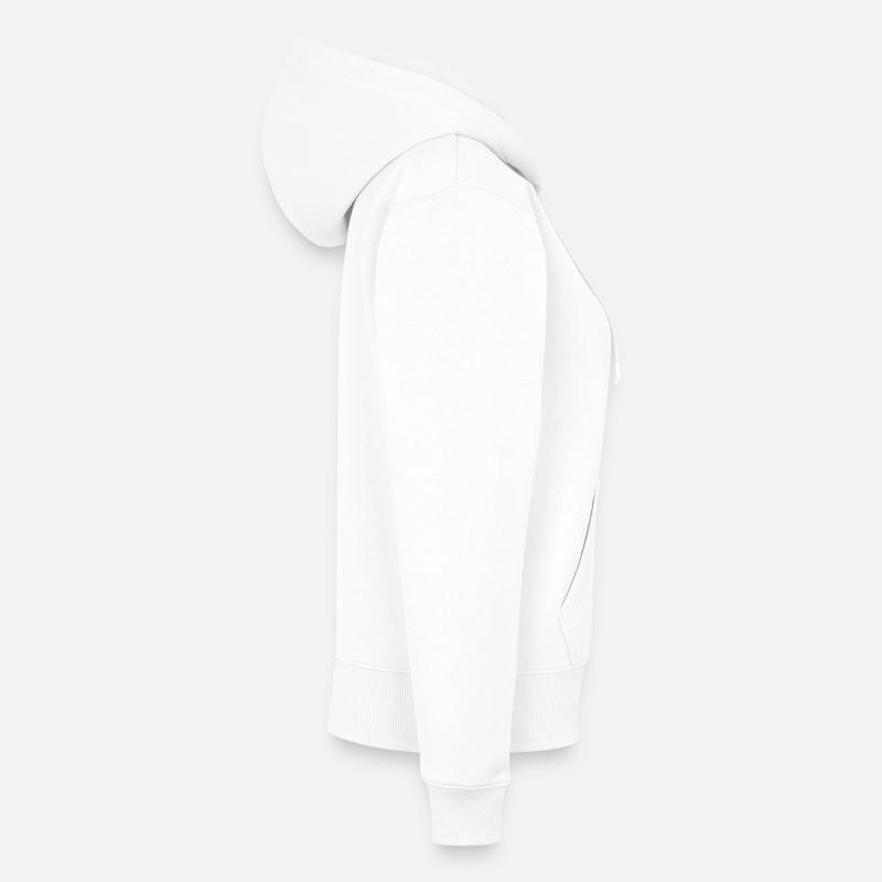 Cosmic Mind Astronaut Skull Women's Premium Organic Zip Hoodie