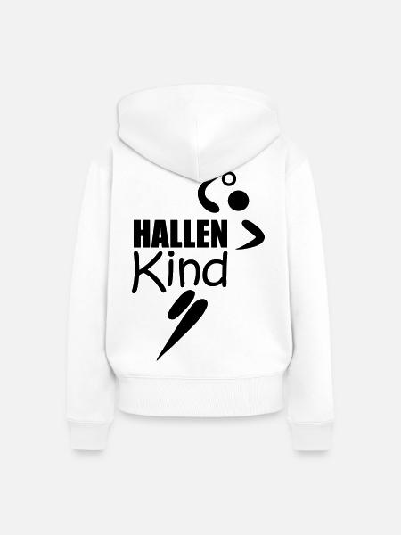 Handball | Hallenkind - Frauen Premium Bio Zip Hoodie - Weiß