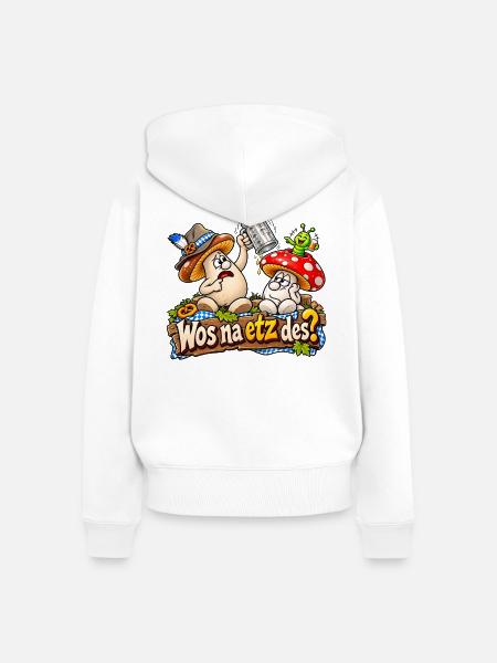 1000207822 - Frauen Premium Bio Zip Hoodie - Weiß