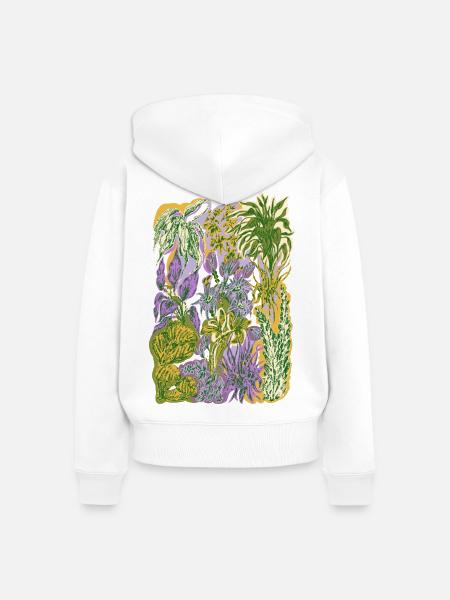 Dschungel - Frauen Premium Bio Zip Hoodie - Weiß