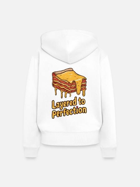 Layered to Perfection - Frauen Premium Bio Zip Hoodie - Weiß