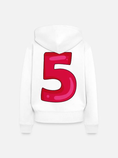 5 - Frauen Premium Bio Zip Hoodie - Weiß