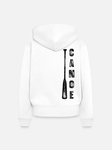 Kanu Kanufahrer Kanufahren - Frauen Premium Bio Zip Hoodie - Weiß