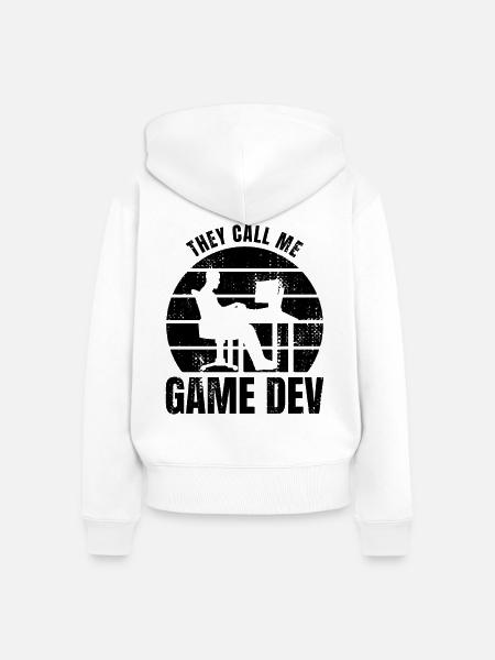 Game Developer - Frauen Premium Bio Zip Hoodie - Weiß