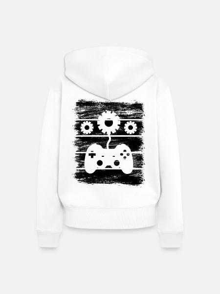 Spielentwickler - Frauen Premium Bio Zip Hoodie - Weiß
