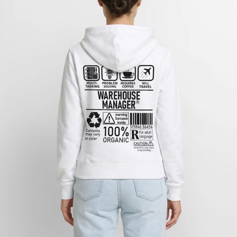 Warehouse Manager multi tasking problem solving Women's Premium Organic Zip Hoodie