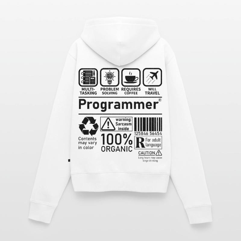 Programmer multi tasking problem solving requires Frauen Premium Bio Zip Hoodie