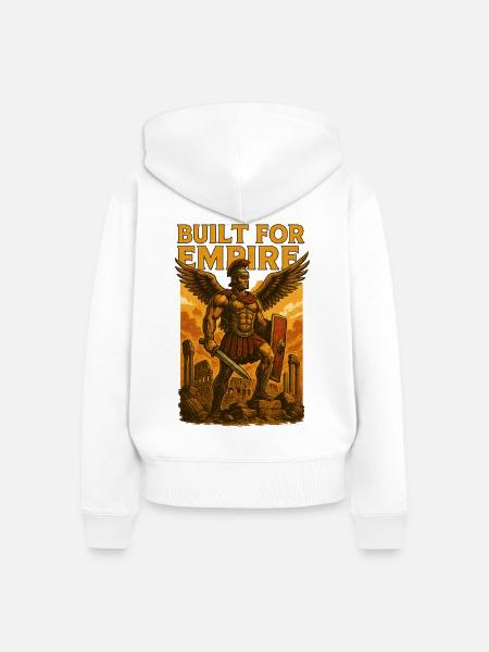 Built_for Imperium - Frauen Premium Bio Zip Hoodie - Weiß
