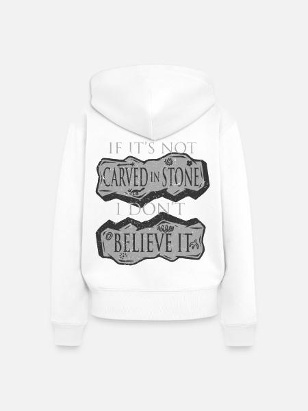 Petroglyphe Petroglyphen Piktogramme - Frauen Premium Bio Zip Hoodie - Weiß