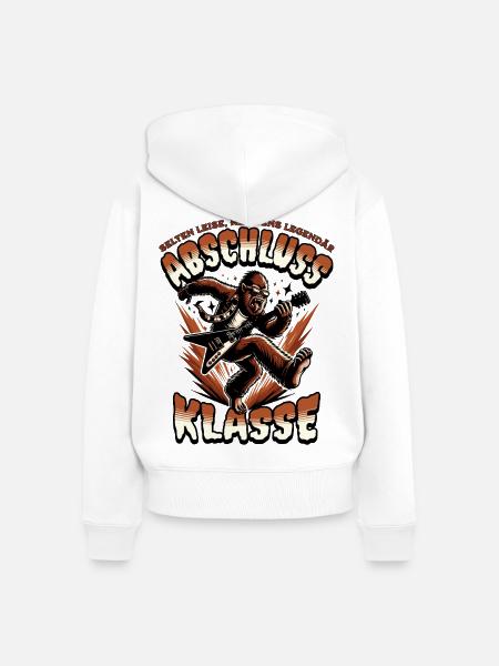 Schulabgänger | Abschlussklasse 2026 - Frauen Premium Bio Zip Hoodie - Weiß