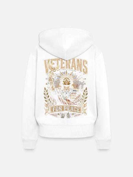 Veterans Day Für Demokraten - Frauen Premium Bio Zip Hoodie - Weiß
