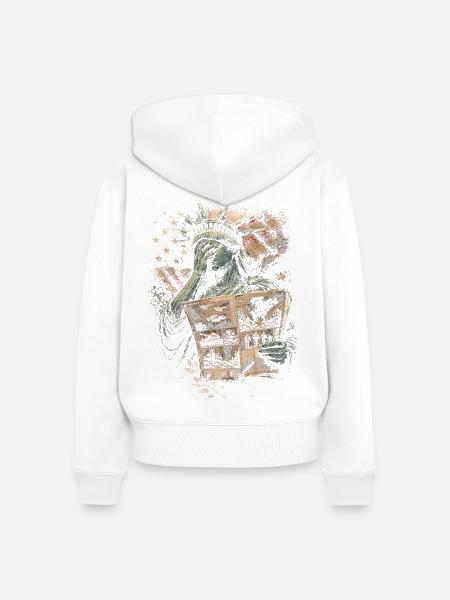 Veterans Day Für Demokraten - Frauen Premium Bio Zip Hoodie - Weiß