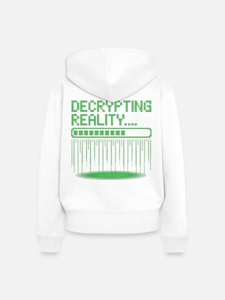 Programmierer – Coding Entwickler & Informatiker - Frauen Premium Bio Zip Hoodie - Weiß