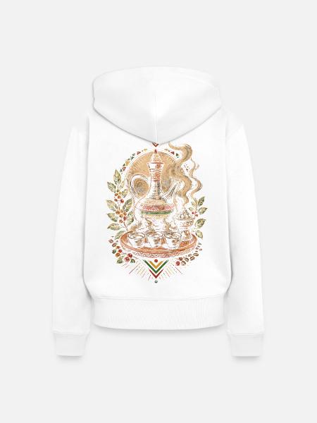 Äthiopien Äthiopisch Äthiopier - Frauen Premium Bio Zip Hoodie - Weiß