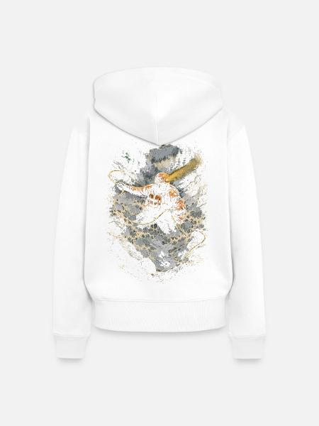 Rettungsteam - Frauen Premium Bio Zip Hoodie - Weiß