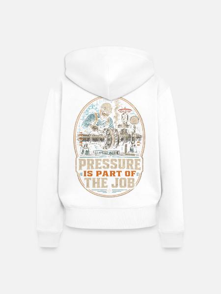 Rohrleger Rohrleitungsbauer - Frauen Premium Bio Zip Hoodie - Weiß