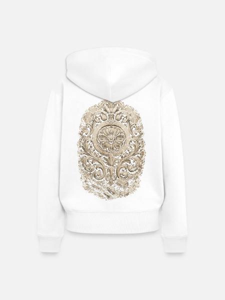 Steinmetz Steinmetzhandwerk - Frauen Premium Bio Zip Hoodie - Weiß