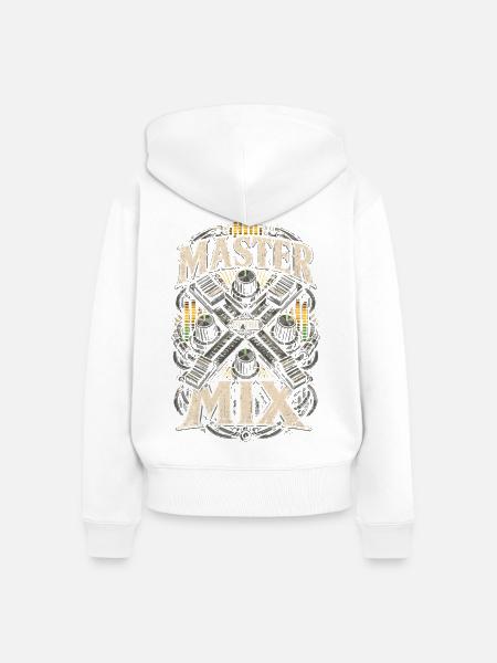 Tontechniker Tontechnik Master Of The Mix - Frauen Premium Bio Zip Hoodie - Weiß