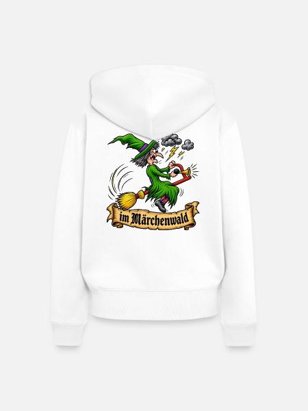 1000188454 - Frauen Premium Bio Zip Hoodie - Weiß