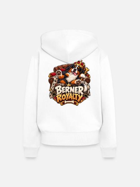 Berner Royalty - Frauen Premium Bio Zip Hoodie - Weiß