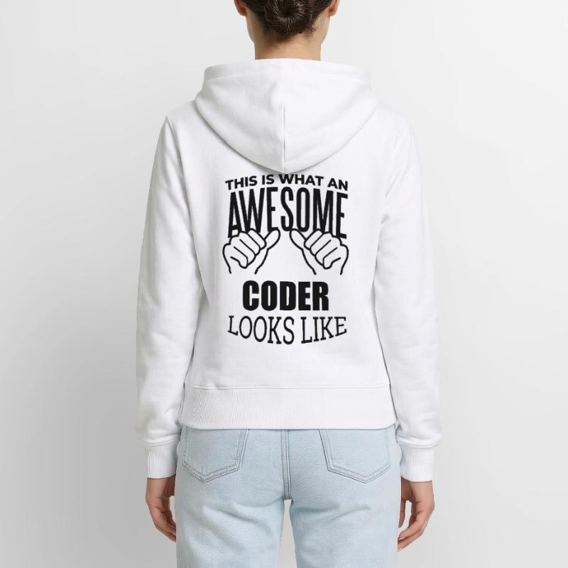 Coder Women's Premium Organic Zip Hoodie