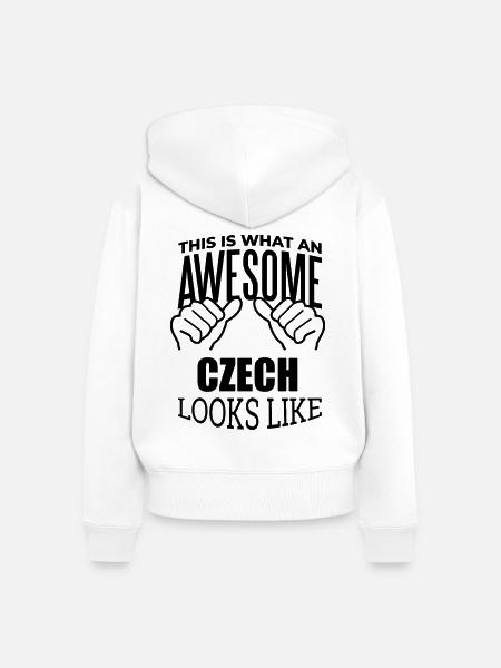 Tschechien Tschechien Tschechien - Frauen Premium Bio Zip Hoodie - Weiß