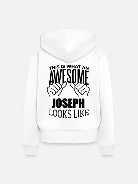 Joseph Joseph Joseph - Frauen Premium Bio Zip Hoodie - Weiß