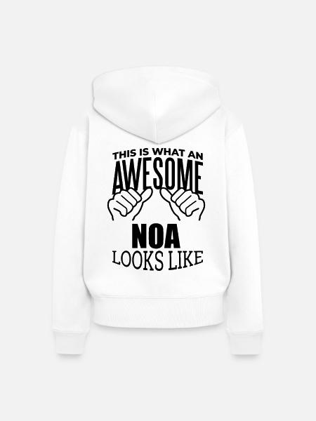 Noa Noa Noa - Frauen Premium Bio Zip Hoodie - Weiß