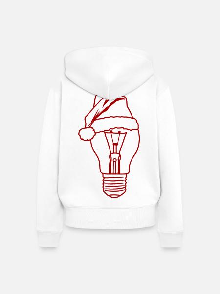 Weihnachtslicht - Frauen Premium Bio Zip Hoodie - Weiß