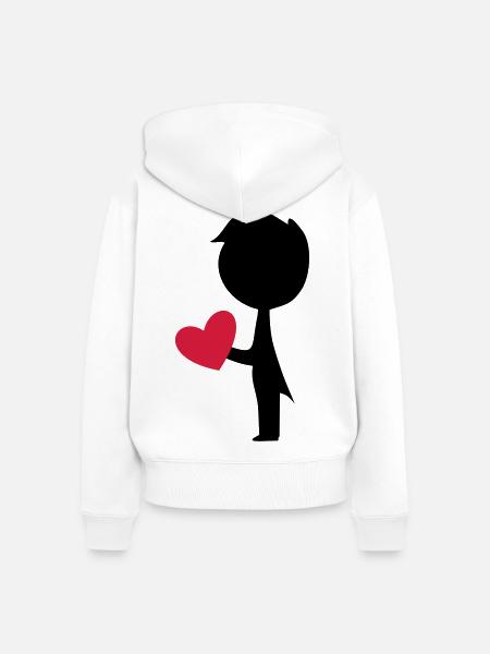 Bräutigam - Frauen Premium Bio Zip Hoodie - Weiß