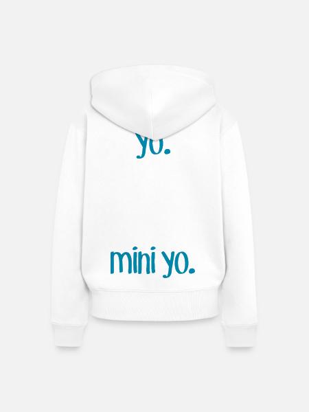 Ich & M Ich - Frauen Premium Bio Zip Hoodie - Weiß