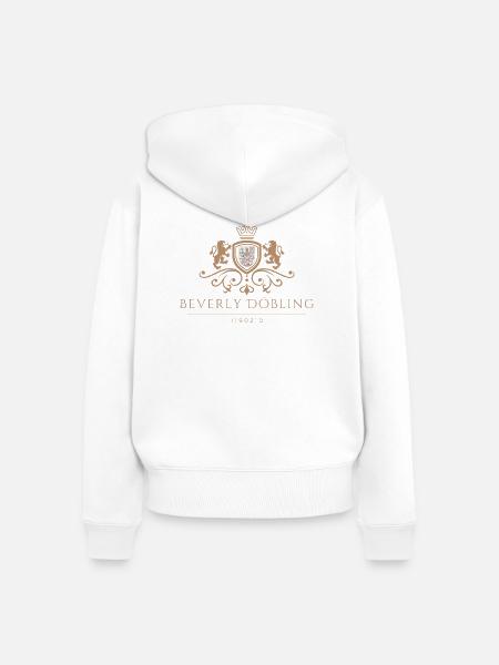 Beverly Döbling - 1190210 - Frauen Premium Bio Zip Hoodie - Weiß