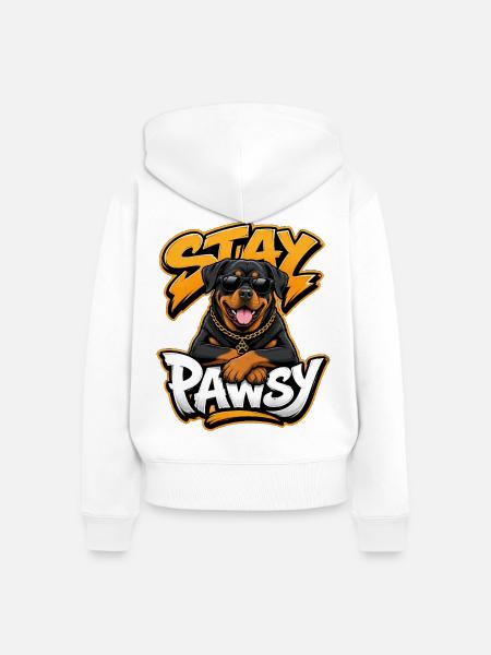 Rottweiler - Frauen Premium Bio Zip Hoodie - Weiß