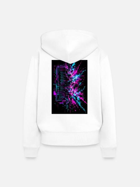 Schredder die Definitionen - Frauen Premium Bio Zip Hoodie - Weiß