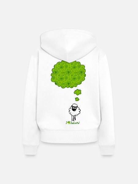 Traum von Irland - Frauen Premium Bio Zip Hoodie - Weiß