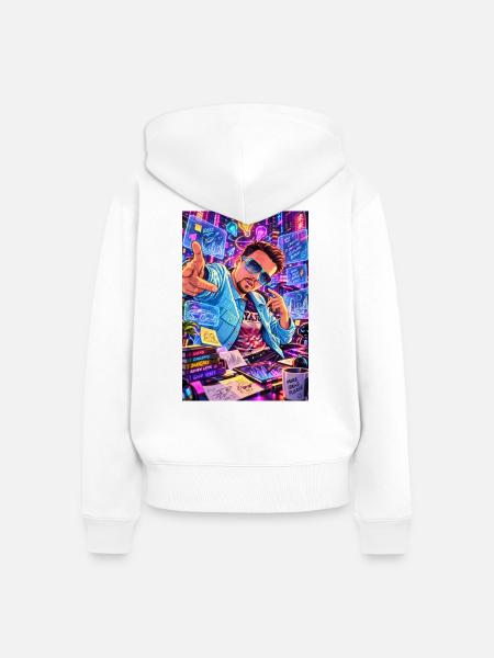 1000202901 - Frauen Premium Bio Zip Hoodie - Weiß