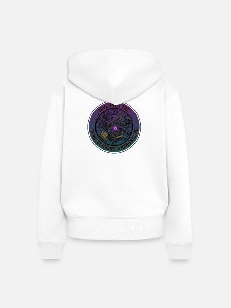 Dark Romance - Frauen Premium Bio Zip Hoodie - Weiß