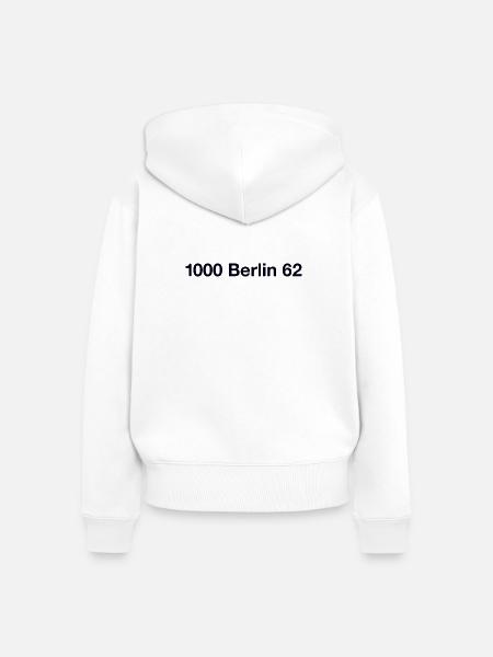 Berlin 62 Schöneberg - Frauen Premium Bio Zip Hoodie - Weiß