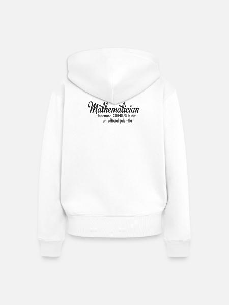 Mathematik - Frauen Premium Bio Zip Hoodie - Weiß