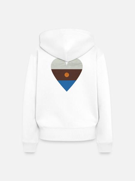 4 Elemente - Frauen Premium Bio Zip Hoodie - Weiß