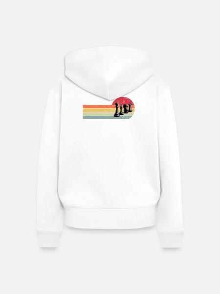 Schach - Frauen Premium Bio Zip Hoodie - Weiß