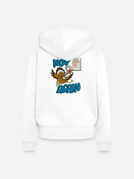 Danksagung - Frauen Premium Bio Zip Hoodie - Weiß