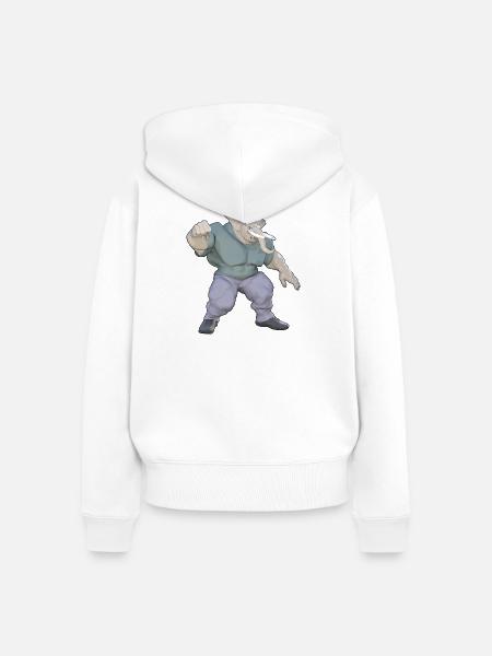 Der menschliche Elefant - Frauen Premium Bio Zip Hoodie - Weiß