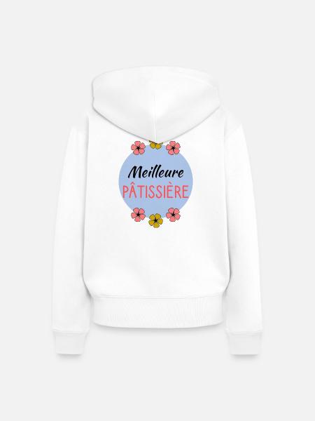 OMA. OMA - Frauen Premium Bio Zip Hoodie - Weiß