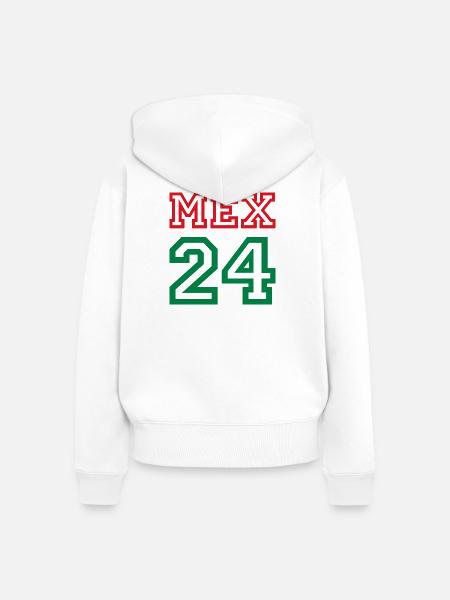 Mexico Mexiko - Frauen Premium Bio Zip Hoodie - Weiß