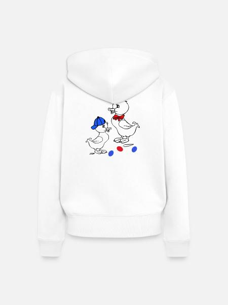 Osterfest - Frauen Premium Bio Zip Hoodie - Weiß