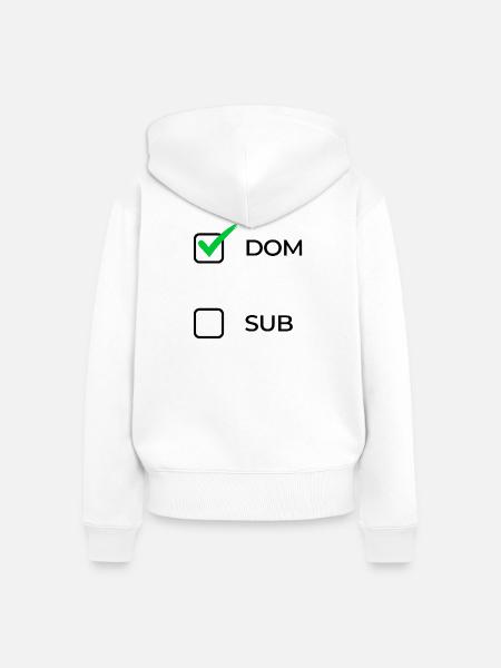 Dom Wahl - Frauen Premium Bio Zip Hoodie - Weiß