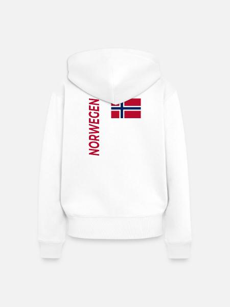 Preikestolen - Frauen Premium Bio Zip Hoodie - Weiß