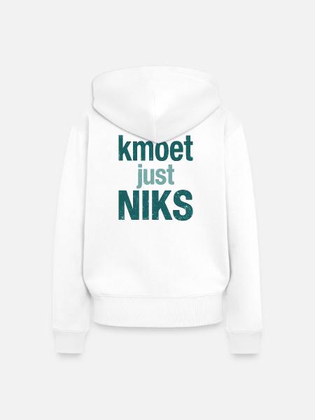Sie müssen einfach nichts tun - Frauen Premium Bio Zip Hoodie - Weiß