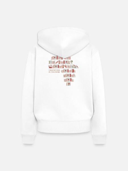 Black History Month - Frauen Premium Bio Zip Hoodie - Weiß